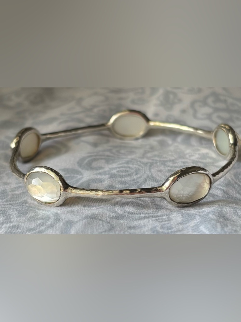 Ippolita Rock Candy Mother of Pearl- 5 Stone Bracelet. .925 Sterling